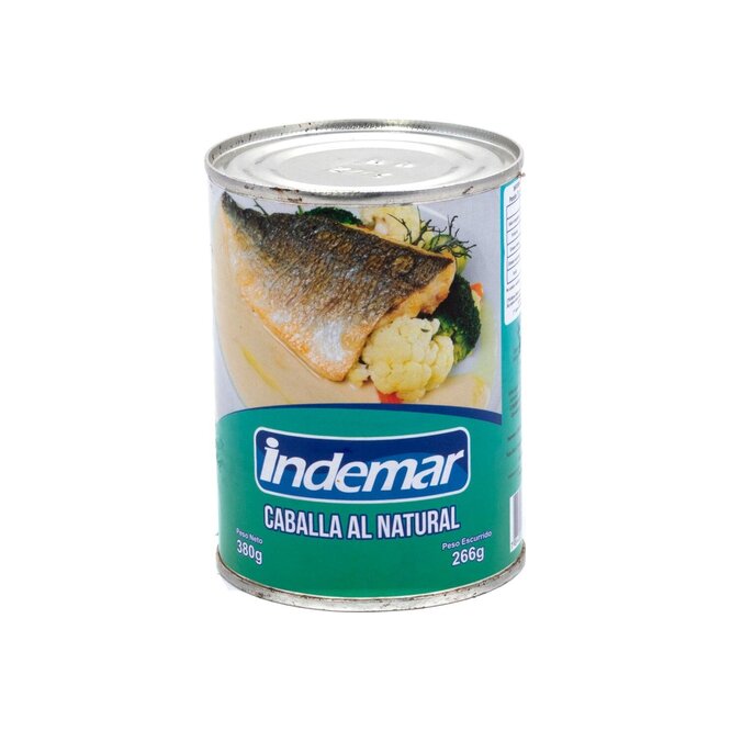 Caballa al natural lata Indemar 380 gramos