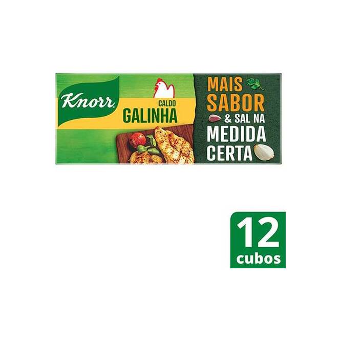 Caldo sabor gallina caja Knorr 12 unidades