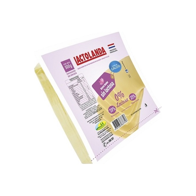 Queso danbo sin lactosa Lactolanda 500 gramos