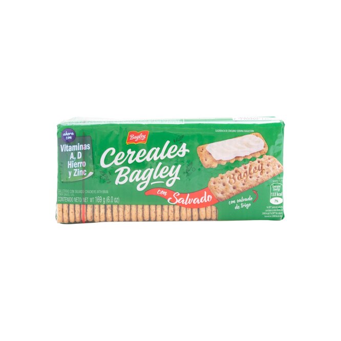 Galletitas con salvado Bagley 169 gramos