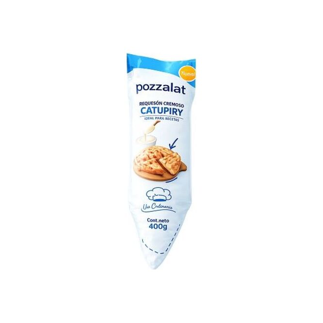 Queso requesón crema catupiry Pozzalat 400 Gramos