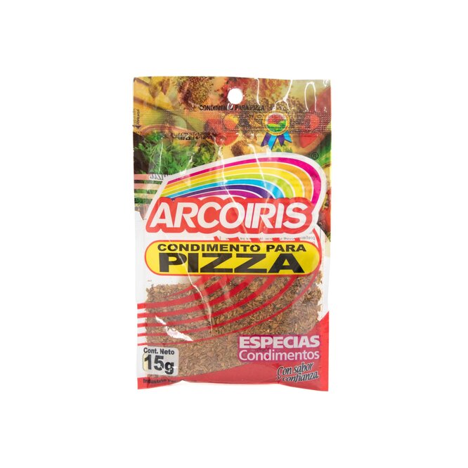 Condimento para pizza paquete Arcoiris15 gramos