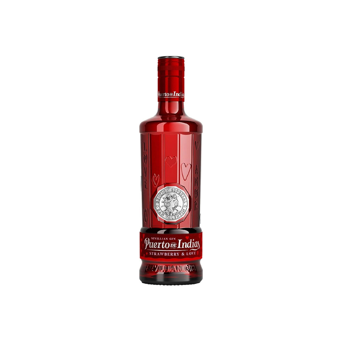 Gin Strawb Love en botella Puerto de Indias 700 ml
