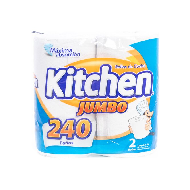 Rollo de cocina doble Hoja 120 paños Kitchen 2 unidades