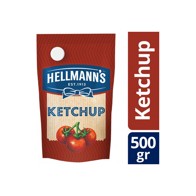 Kétchup en doy pack Hellmann’s 500 gramos