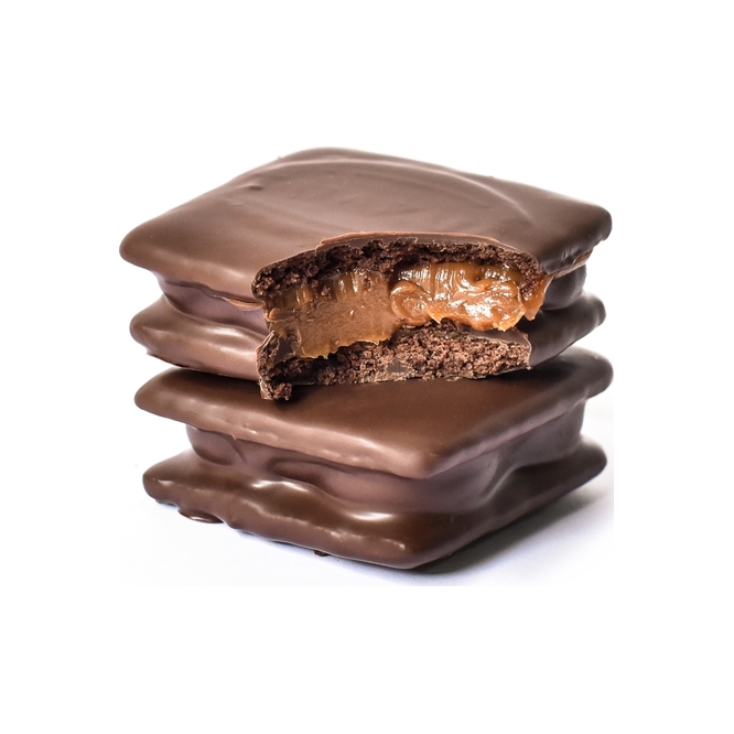 Alfajor artesanal de ron en paquete Tatakua 80 gramos