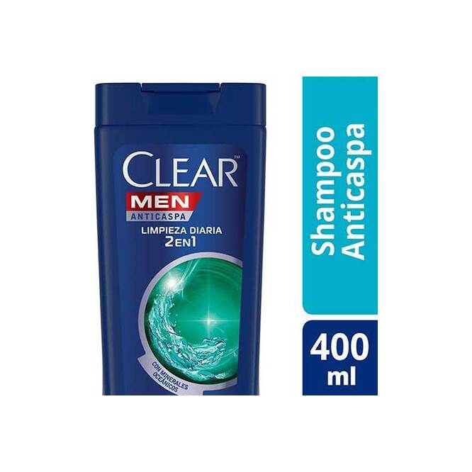 Shampoo anticaspa clear men 400 ml