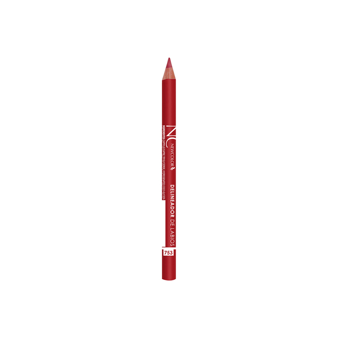 Delineador de labios rojo 753 New Color
