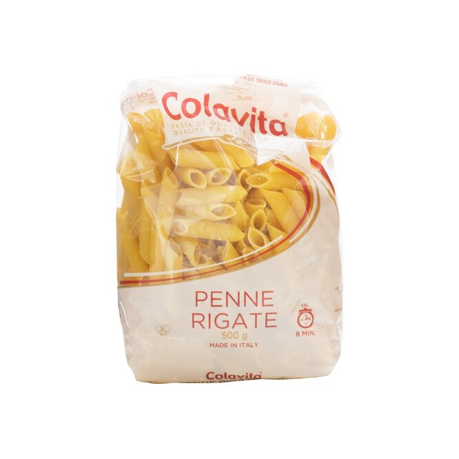 PASTA DE SEMOLA COLAVITA PENN/RIGAT 500G