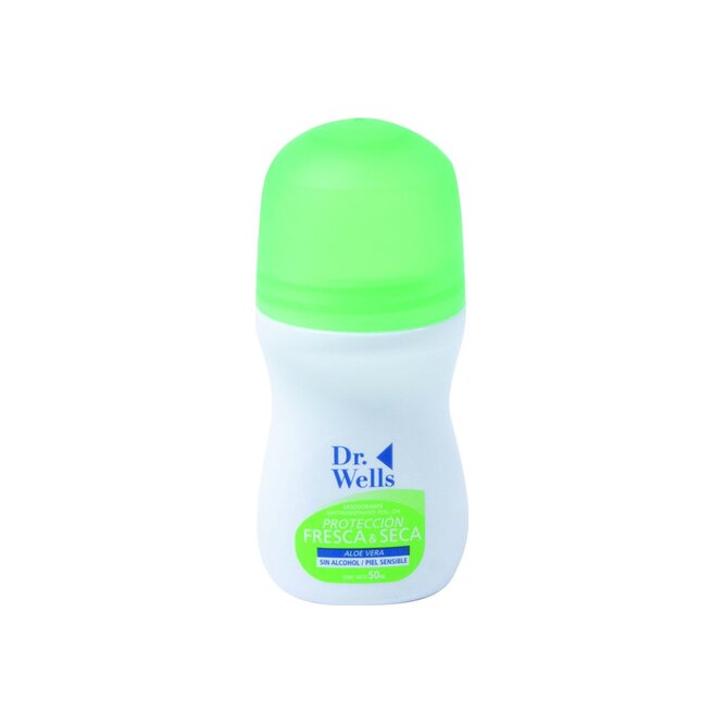 Desodorante protección fresca seca con aloe vera roll-on Dr. Wells 50 ml