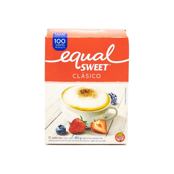 Edulcorante en polvo en sobre Equalsweet 100 unidades