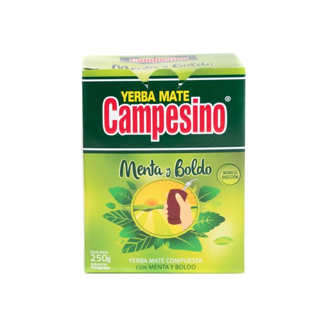 Yerba mate menta y boldo paquete Campesino 250 gramos