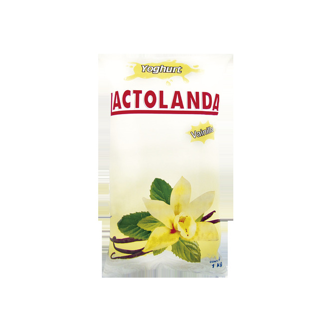 Yogurt fruttigurt entero sabor vainilla sachet Lactolanda 1 litro