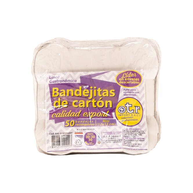 BAND.CARTON IMP. MINI X 50 UNID OTR