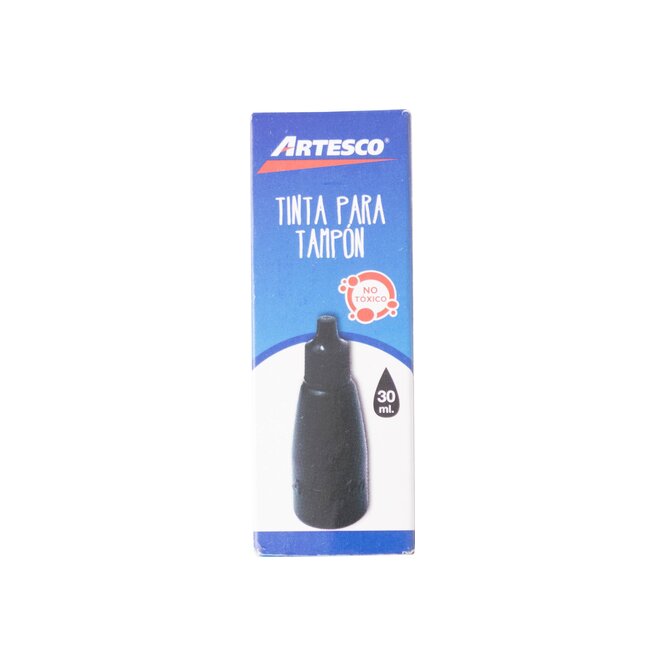 TINTA PARA TAMPON COLOR NEGRO ARTESCO
