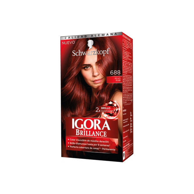 BRILLANCE 688 ROJO RUBI 50ML IGORA CJA