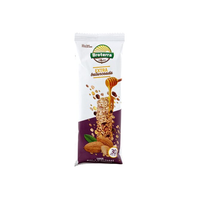 Barra de cereal almendra Broterra 30 gramos