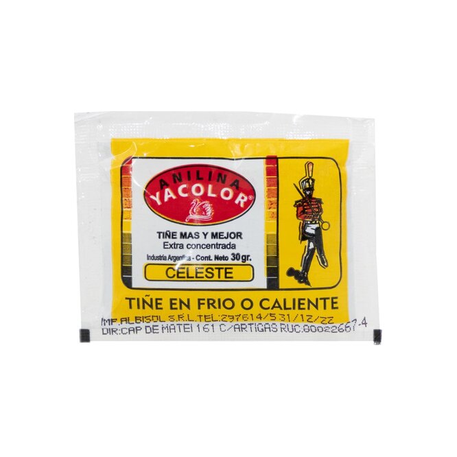 ANILINA YACOLOR CELESTE 30GR SOB