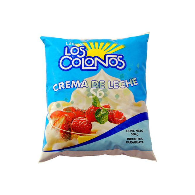 CREMA DE LECHE 500GR LOS COLONOS SACHET