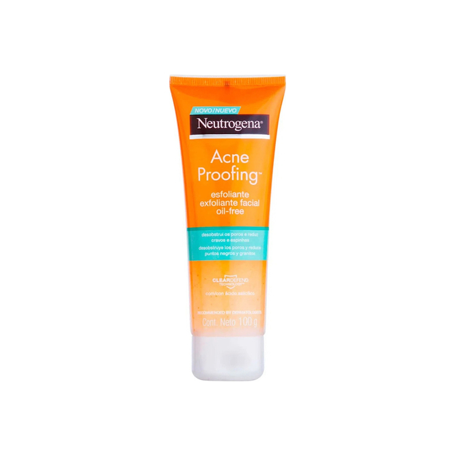 Exfoliante facial acne proofing Neutrogena 100 gramos