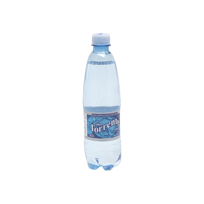 Agua mineral con gas en botella Torrente 500 ml