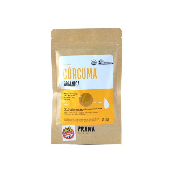 Cúrcuma orgánica Prana 120 gramos