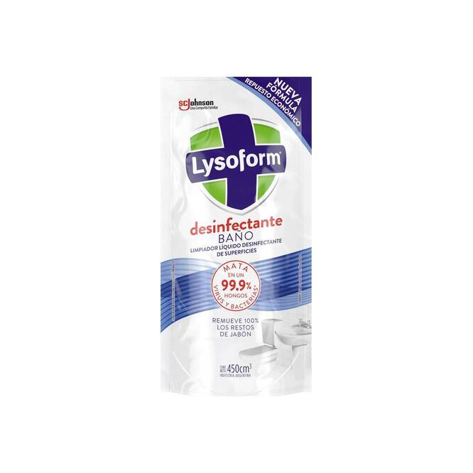Limpiador líquido desinfectante para baño Lysoform 450 ml