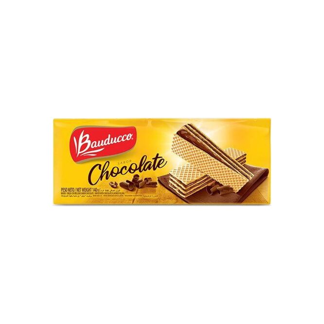 Galletitas Wafer sabor chocolate Bauducco 140 gramos