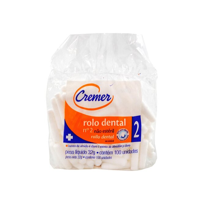 Algodón dental n bolsa Cremer 100 unidades
