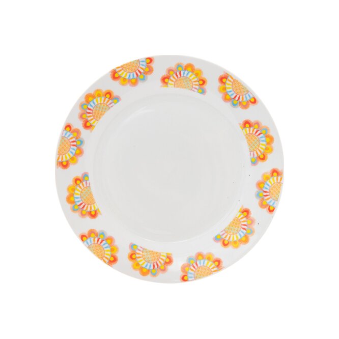 PLATO DE PORCELANA 105 CON DISEÑO MAST