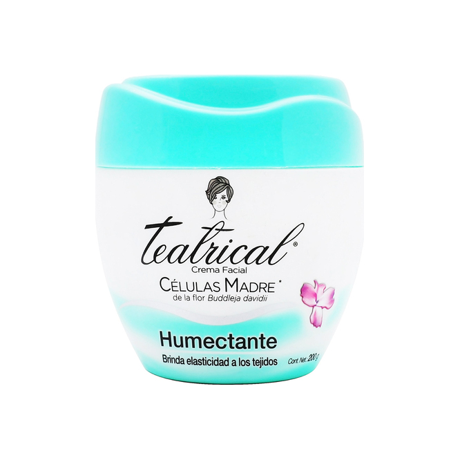 Crema humectante facial Teatrical 200 gramos