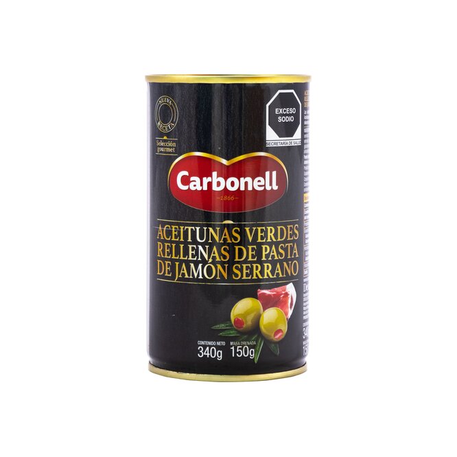 ACEITUNAS CARBONELL RELL D/JA SERR 340GR