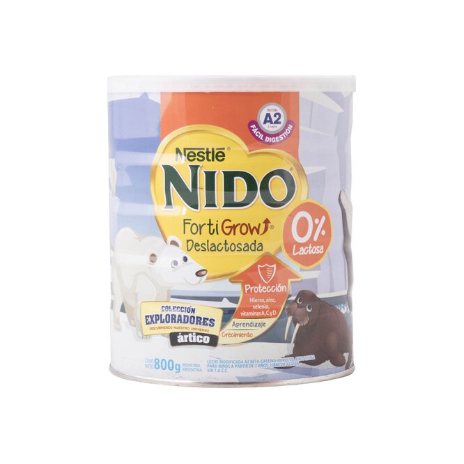 LECHE EN POLVO DESLACTOSADA NIDO 800GR