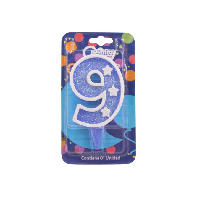 VELA ESTRELLITA AZUL CORINTER N°9