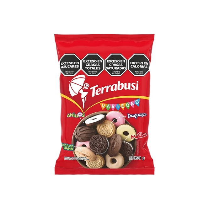 Galletitas surtidas dulces Terrabusi 390 gramos