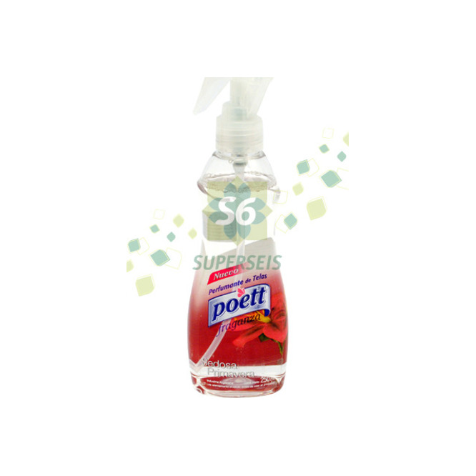 Perfume para ropa Sedosa primavera en botella Poett 250 ML