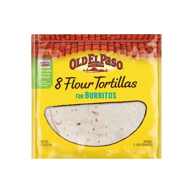 TORTILLAS P/BURRITOS OLD EL PASO 8UN BSA