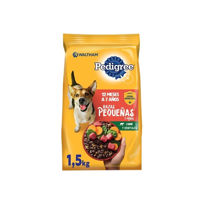 Alimento para perro adulto razas pequeñas Pedigree 1,5 kilos