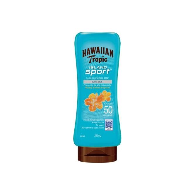 Locion protector solar iskand sport 50 spf Hawaiian 240 ml