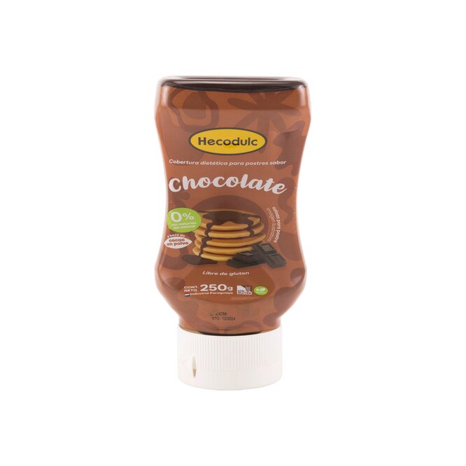 Cobertura dietética de chocolate Hecodulc 250 gramos