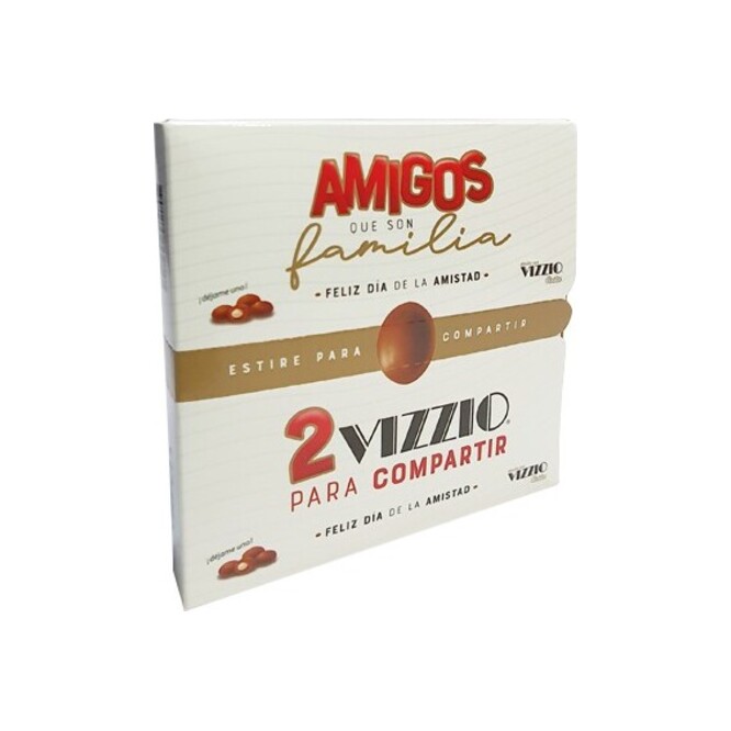 Bombón de chocolate con almendra en estuche Vizzio Costa 195 gramos