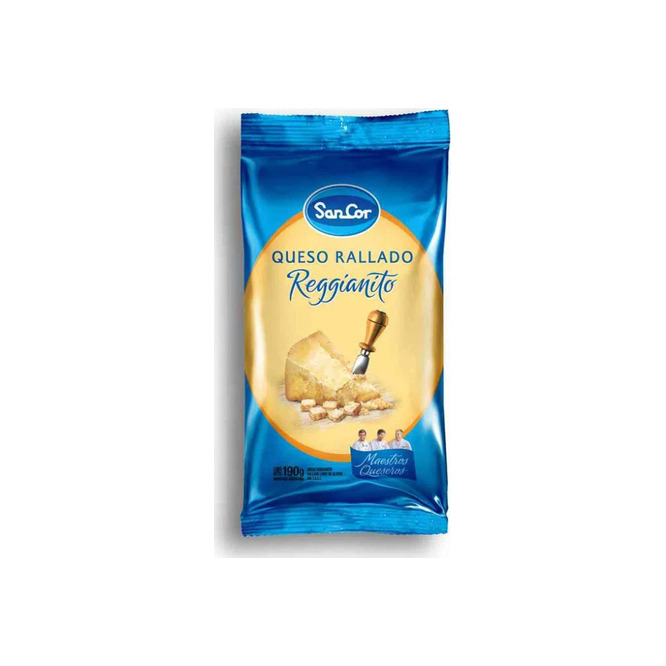 Queso rallado reggianito Sancor 190 gramos