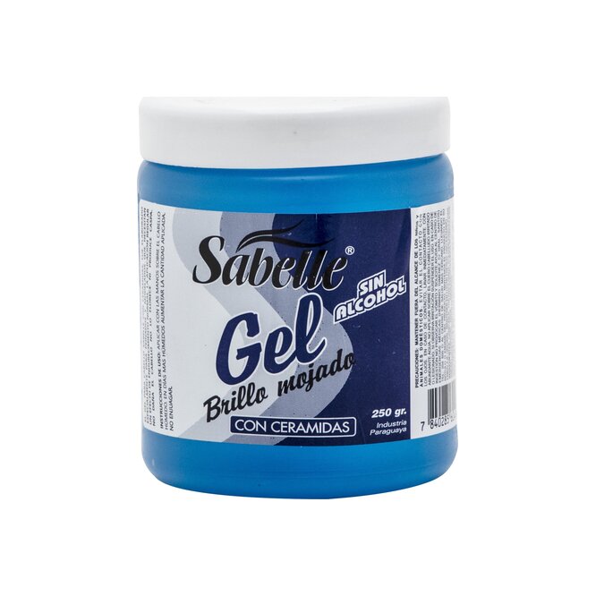 GEL P/CABELLO C/CERAM SABELLE AZUL 250GR