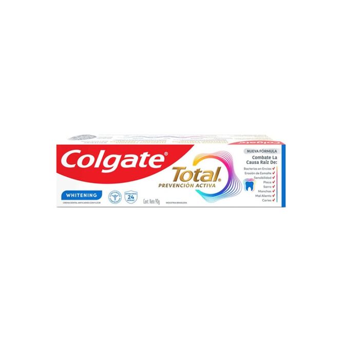 Crema dental total 12 blanqueamiento Colgate 90 gramos