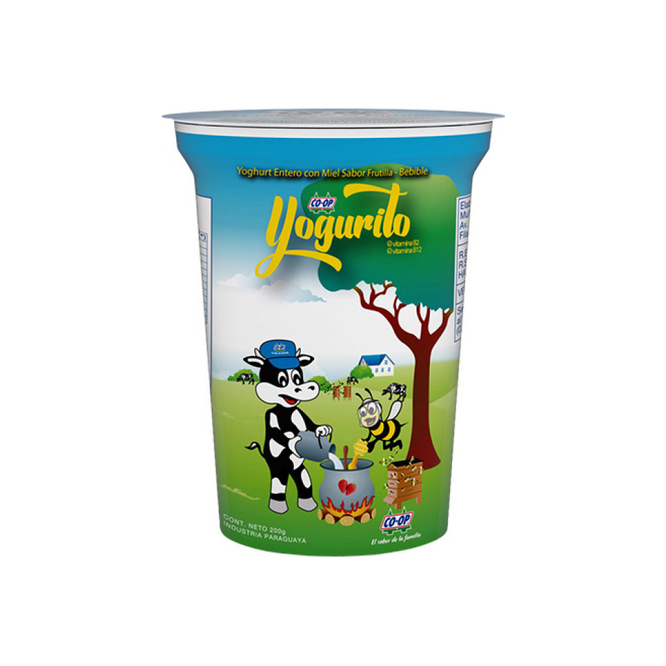 YOGURT ENTERO BEBIBLE C/MIEL SAB FRUTILL