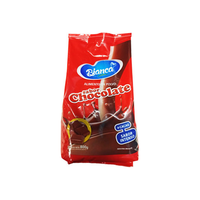Chocolate en polvo paquete Bianca 800 gramos