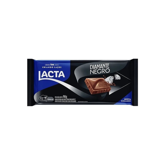 Chocolate diamante negro en tableta Lacta 80 gramos