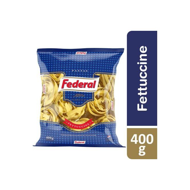 Fideo fetuccini paquete Federal 400 gramos