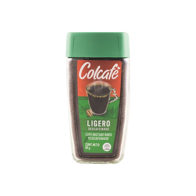 Café instantáneo descafeinado ligero Colcafé 90 gramos