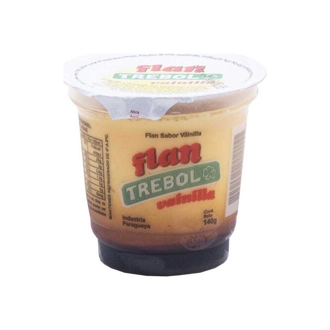 Flan sabor vainilla en Pote Trébol 140 gramos